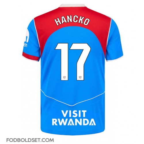 Atletico Madrid David Hancko #17 Tredjetrøje 2025-26 Kortærmet